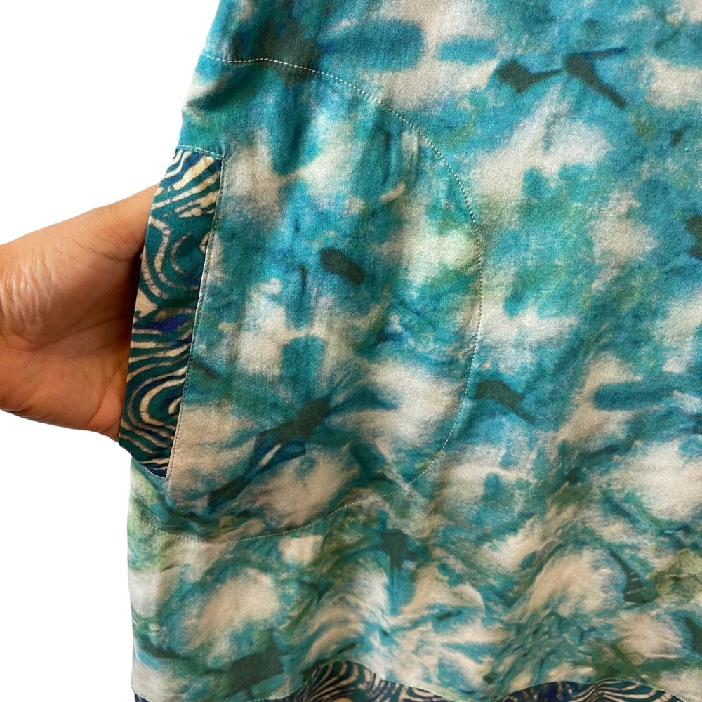 Soft Surrounding Tie Dye Tunic Midi Dress Sz. Medium - Picture 6 of 7